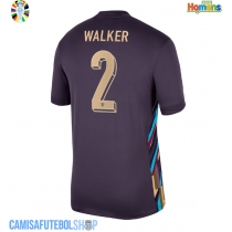 Camisa de time de futebol Inglaterra Kyle Walker #2 Replicas 2º Equipamento Europeu 2024 Manga Curta